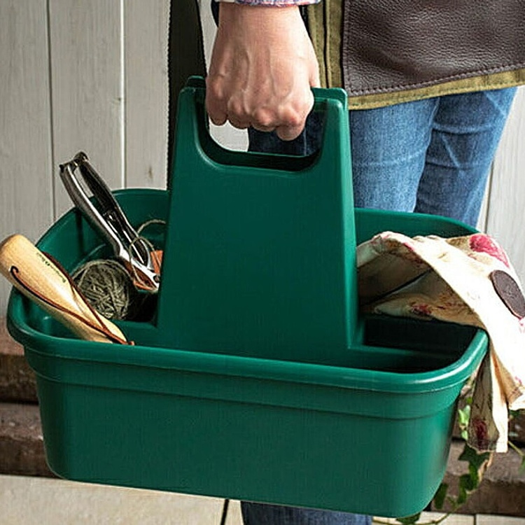 Basket with tall handle, HOME & GARDEN TIDY, 40 x 30 x H 30 cm, Green in the group Storage / Storage room and garage / Baskets and buckets at SmartaSaker.se (41489)