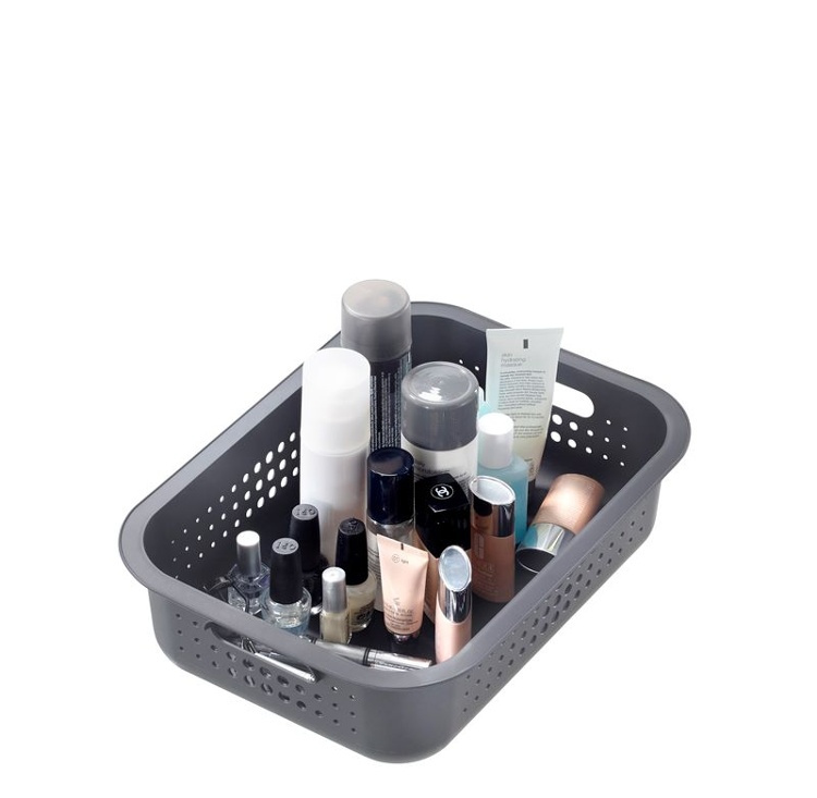 Basket, SMARTSTORE 6L BASKET RECYCLED, 37 x 28 x H10 cm, Grey in the group Storage / Storage room and garage / Baskets and buckets at SmartaSaker.se (41501)