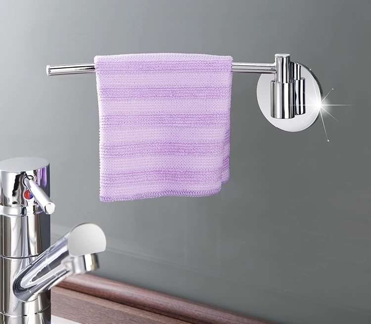 Hook for dishcloth, Metal, Adhesive, TURBO-LOC, Silver in the group Storage / Kitchen storage / Dish racks and sink accessories at SmartaSaker.se (41509)