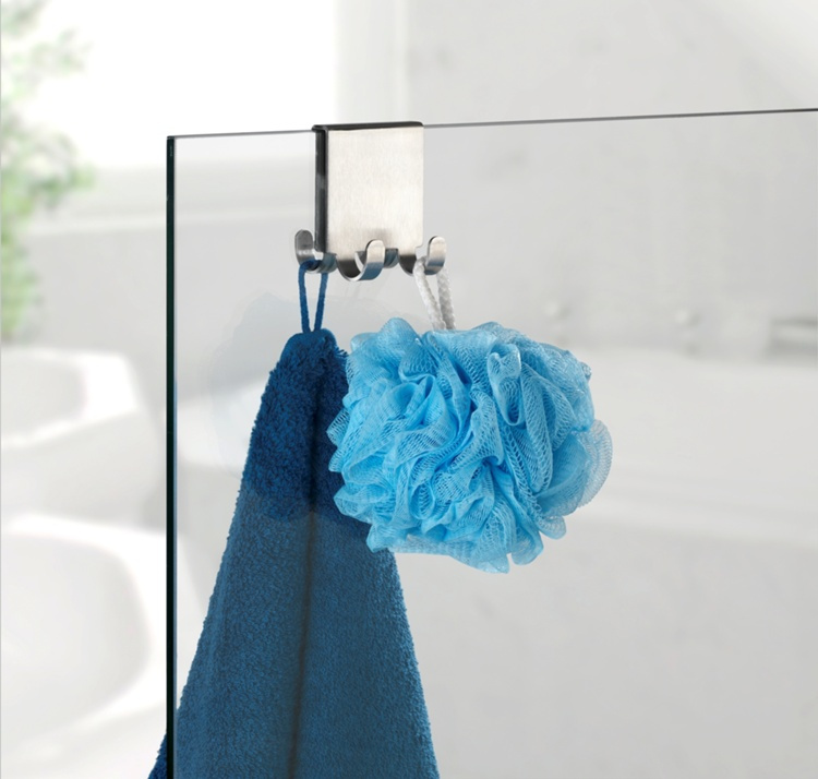 Hook for shower walls, 4 hooks, 8 mm, VIESTE DUO, Stainless steel in the group Storage / Bathroom storage at SmartaSaker.se (41511)