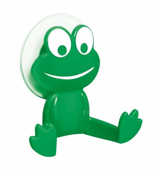 Hook with suction cup, HAPPY FROG, 9,5 x H 9,5 cm, Green in the group Storage / Bathroom storage at SmartaSaker.se (41525)