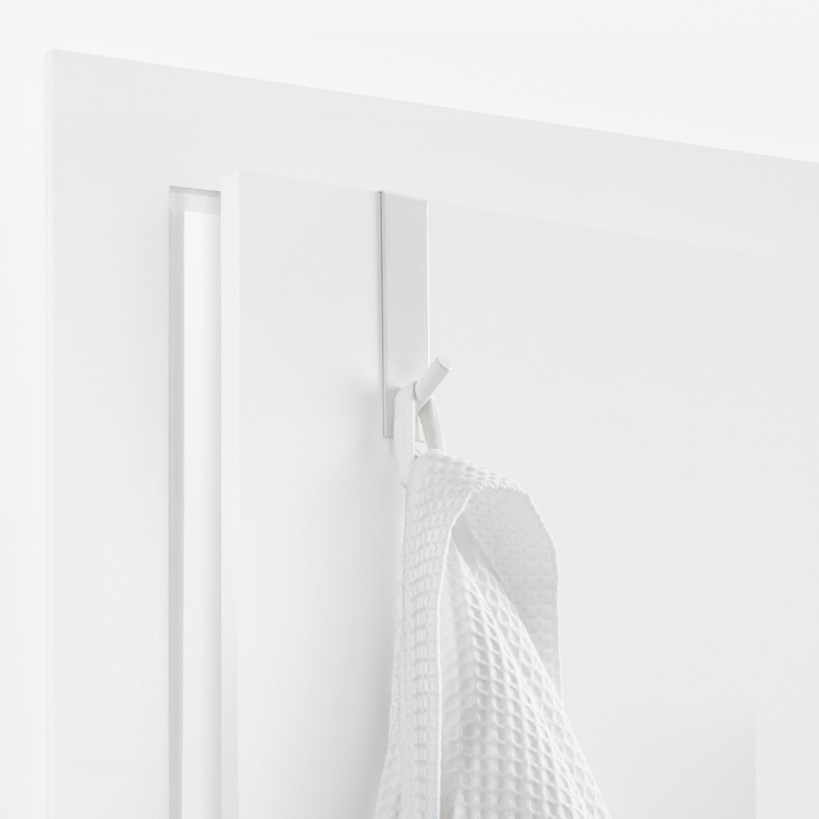 Hook over door hanger, Metal, GANCHO, 3 x H 15 cm, White in the group Storage / Bedroom storage / Over door hooks at SmartaSaker.se (41527)