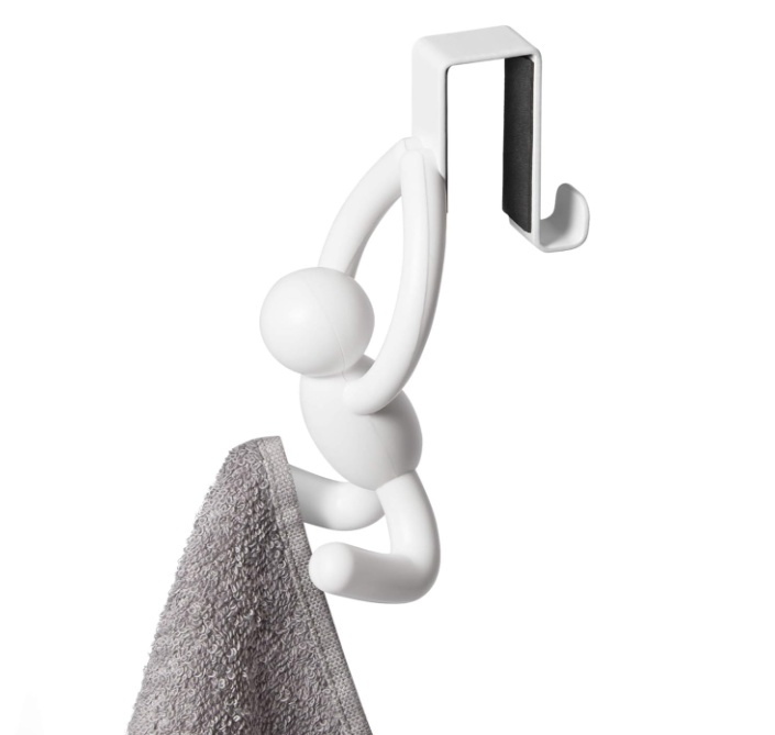 Hooks, over cabinet door, set of 2, BUDDY, Umbra, White in the group Storage / Bedroom storage / Over door hooks at SmartaSaker.se (41561)