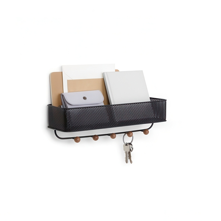 Hooks with shelf, ESTIQUE, Umbra, 32 x 9 x H 9 cm in the group Storage / Hallway storage / Hooks and hangers at SmartaSaker.se (41570)