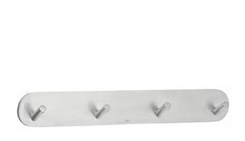 Four hook, Self-adhesive, BESLAGSBODEN, 21 x H 3 cm, Brushed stainless steel in the group Storage / Hallway storage / Hooks and hangers at SmartaSaker.se (41578)