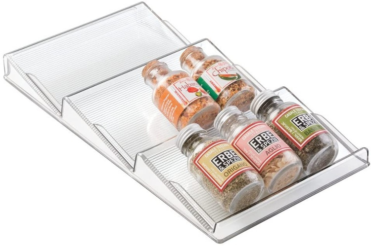 Drawer Insert, IN-DRAWER SPICE RACK, 21,6 x 42 x H 4 cm, Transparent in the group Storage / Kitchen storage / Kitchen cabinet organizers / Spice racks at SmartaSaker.se (41608)