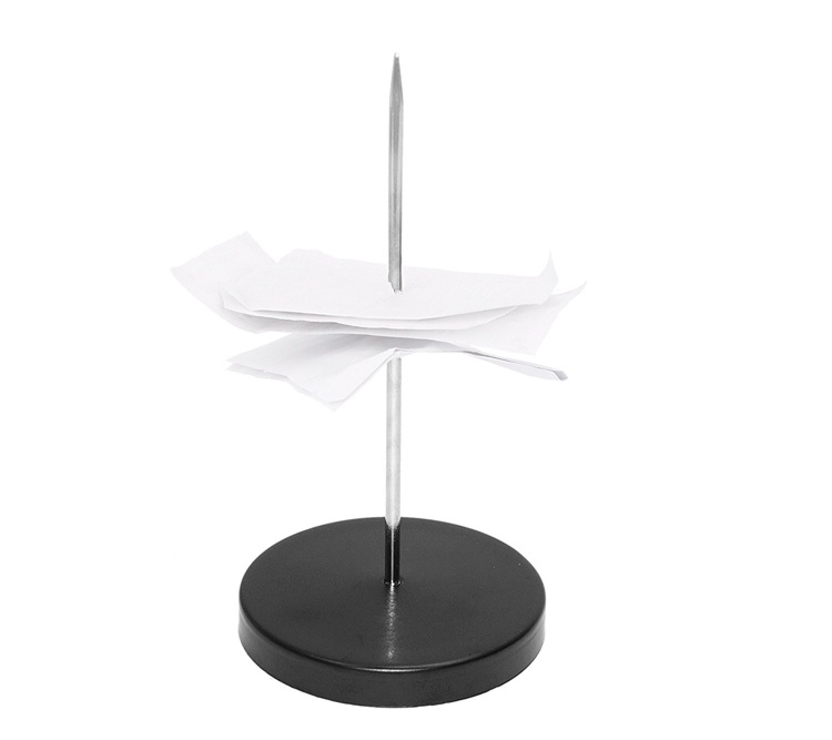 Memo holder / Receipt spike, CLASSIC, Ø 7 x H 5 cm, Black in the group Storage / Office supplies at SmartaSaker.se (41625)