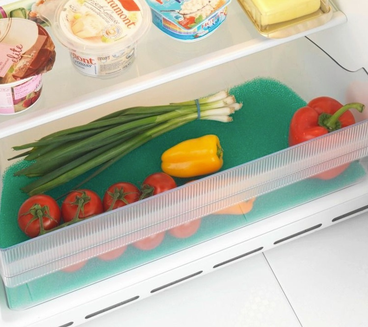 Preserver base for fruit and vegetables, STAY FRESH MAT, 46 x 30 cm, Green in the group Storage / Kitchen storage / Fridge storage at SmartaSaker.se (41630)
