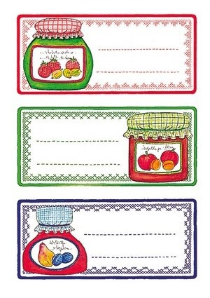 Kitchen Labels, 12 psc, JAM JARS, 76 x 35 mm in the group Storage at SmartaSaker.se (41632)