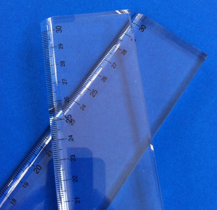 Ruler, Strong Acrylic, CRISTAL CLEAR, 30 cm, Clear in the group Storage / Office supplies at SmartaSaker.se (41645)