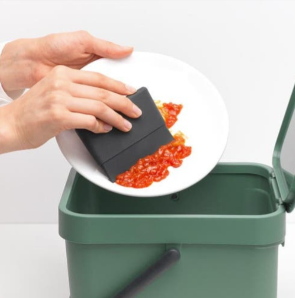 Squeegee for sink, DISH SQUEEGEE, 10,5 x 7,5 cm, Brabantia, Dark Grey in the group Storage / Kitchen storage / Dish racks and sink accessories at SmartaSaker.se (41653)