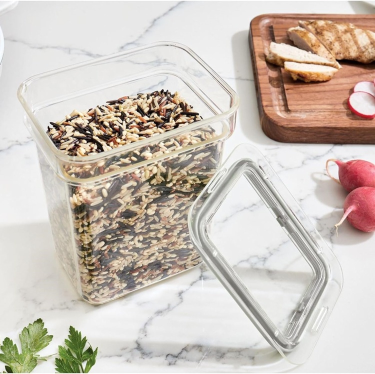 Airtight Container, 0,9 L, iD FRESH SMALL TALL CANISTER, 5,5 x 13,5 x H 15 cm, Transparent in the group Storage / Kitchen storage / Storage bins and jars / iD Fresh at SmartaSaker.se (41703)
