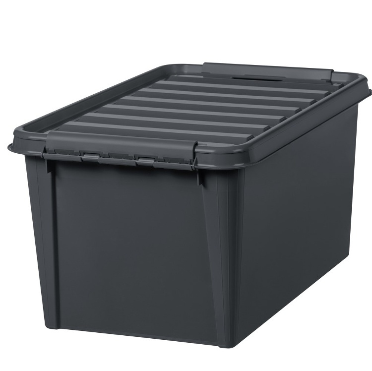 Storage Box, Large, SMARTSTORE 46L RECYCLED, 59 x 39 x H31 cm, Grey in the group Storage / Kitchen storage / Storage bins and jars / SmartStore at SmartaSaker.se (41724)