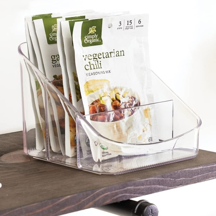 Cabinet Bin, LINUS PACKET ORGANIZER, 15,5 x 16 x H 13 cm, Transparent in the group Storage / Kitchen storage / Storage bins and jars at SmartaSaker.se (41745)
