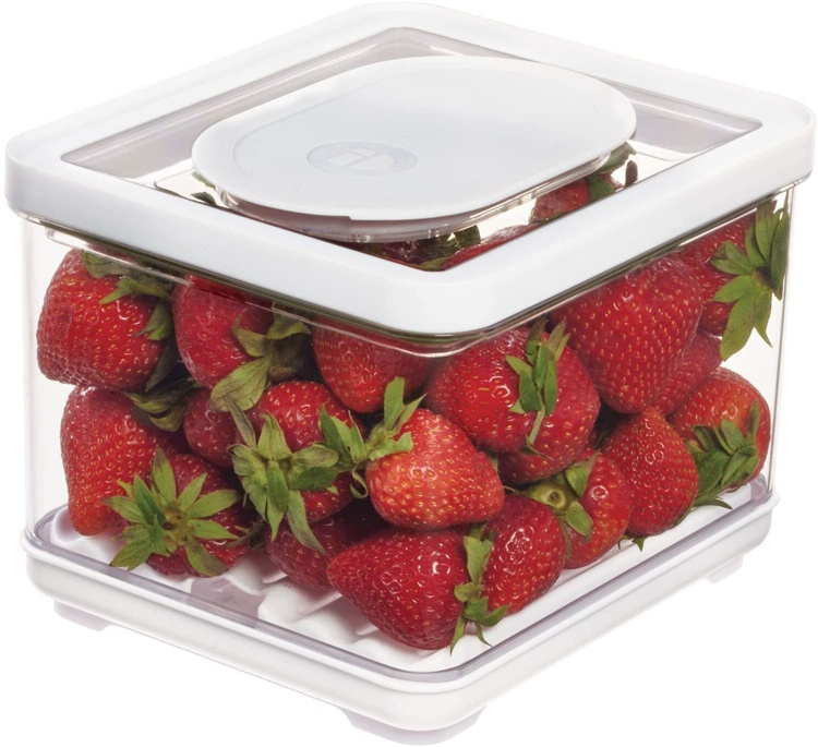 Food Storage, Anti-Microbial, ID FRESH SMALL PRODUCE BIN, 16,5 x 19 x H 14 cm Clear in the group Storage / Kitchen storage / Fridge storage at SmartaSaker.se (41750)