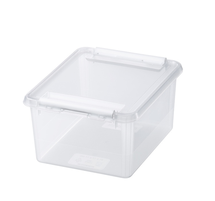Box, Small, SMARTSTORE 2L HOME, 21 x 17 x H11 cm, Clear / White in the group Storage / Storage boxes / SmartStore storage boxes at SmartaSaker.se (41775)