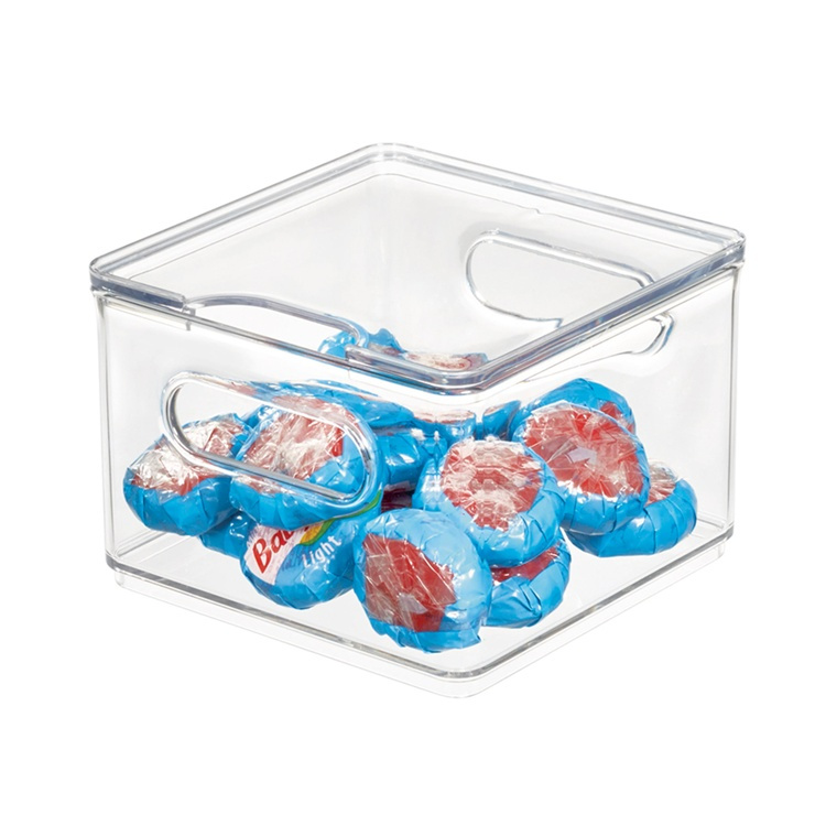 Storage Box , THE HOME EDIT SMALL FRIDGE BIN, 15,2 x 15,2 x H10,8 cm, Clear in the group Storage / Kitchen storage / Fridge storage at SmartaSaker.se (41815)