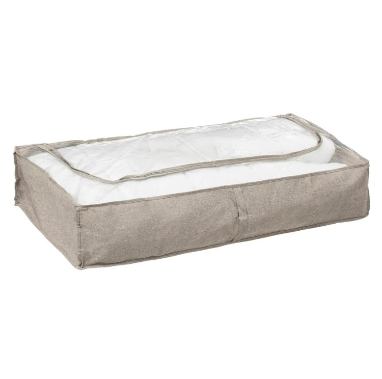 Under bed storage, Soft, ORGA, 100 x 45 x H 20 cm, Beige-Grey in the group Storage / Bedroom storage / Under bed storage at SmartaSaker.se (41851)