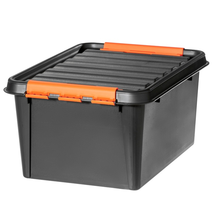 Storage Box, Extra durable, SMARTSTORE 31L PRO 50 x 39 x 26 cm, Black in the group Storage / Kitchen storage / Storage bins and jars / SmartStore at SmartaSaker.se (41864)