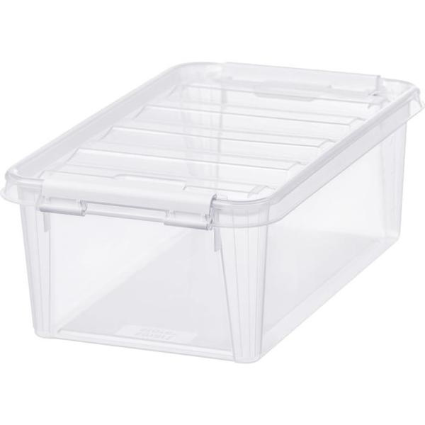Box, Small, SMARTSTORE 5 HOME, 30 x 19 x H11cm, Clear / White in the group Storage / Storage boxes / SmartStore storage boxes at SmartaSaker.se (41868)