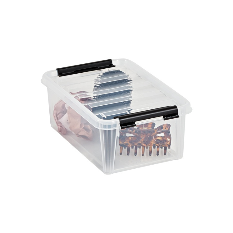 Box, Small, SMARTSTORE 4L, CLASSIC, 30 x 19 x H11cm, Clear / Black in the group Storage / Storage boxes / SmartStore storage boxes at SmartaSaker.se (41869)