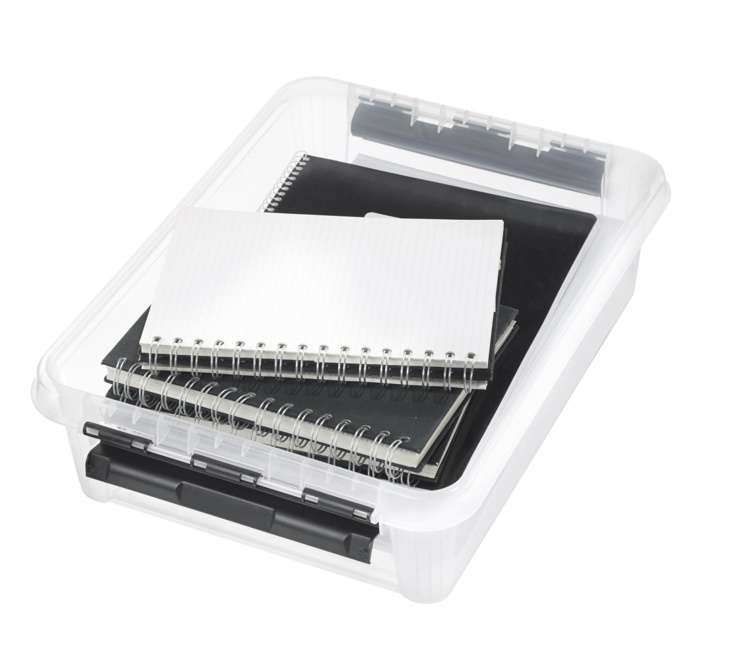 Storage Box, SMARTSTORE 7,5L, CLASSIC, 40 x 30 x H11 cm, Clear /Black in the group Storage / Storage boxes / SmartStore storage boxes at SmartaSaker.se (41872)