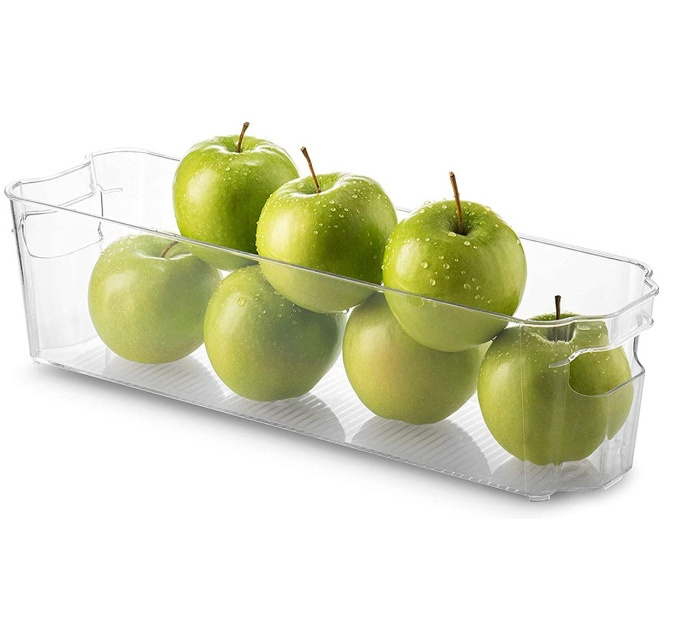 Storage tray, Slim, RANGEMENT FRIGO SMALL, 37 x 11 x H 10 cm, Clear in the group Storage / Kitchen storage / Fridge storage at SmartaSaker.se (41874)