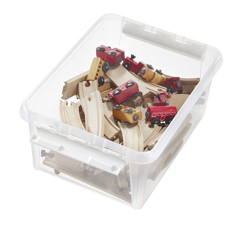 Box, SMARTSTORE 14L HOME, 40 x 30 x H18 cm, Clear / White in the group Storage / Storage boxes / SmartStore storage boxes at SmartaSaker.se (41876)