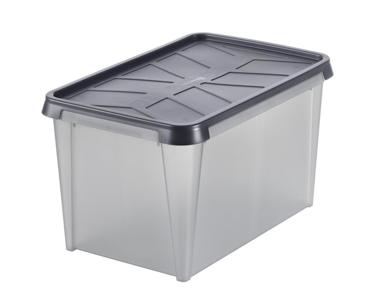 Storage Box, Waterproof, SMARTSTORE 55L DRY, 60 x 40 x H 35 cm, Grey in the group Storage / Storage boxes at SmartaSaker.se (41884)