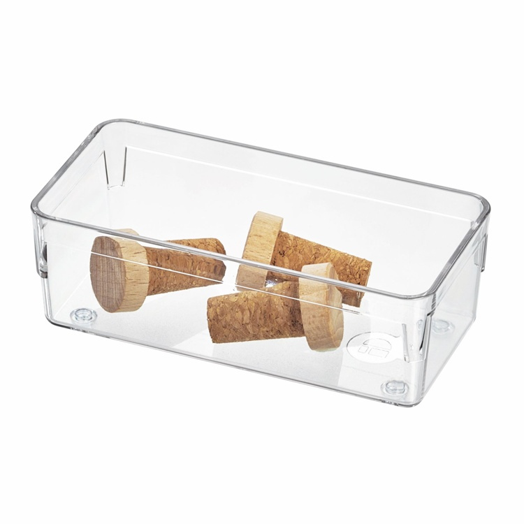Drawer Organisers, iDESIGN DRAWER SOLUTIONS SMALL, 15,2 x 7,6 x H 5,1 cm, Transparent in the group Storage / Storage boxes / Mini organizers at SmartaSaker.se (41913)