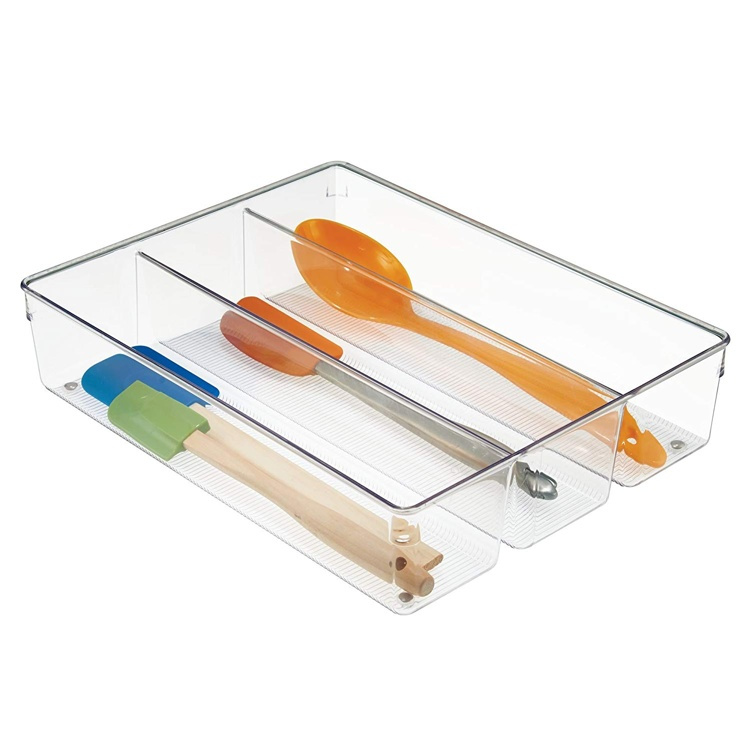 Organizer Tray, GRAND UTENSILS ORGANIZER, 35 x 26,7 x H 7,6 cm , Clear in the group Storage / Kitchen storage / Kitchen cabinet organizers / Cutlery drawers at SmartaSaker.se (41920)