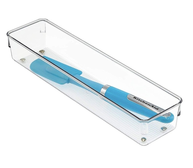Drawer Organisers, LINUS SHALLOW LARGE, 32,5 x 8,1 x H 5,1 cm, Transparent in the group Storage / Kitchen storage / Kitchen cabinet organizers / Cutlery drawers at SmartaSaker.se (41930)