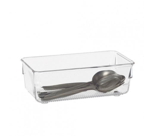 Drawer Organisers, LINUS SHALLOW SMALL, 16,3 x 8,1 x H 5,1 cm, Transparent in the group Storage / Kitchen storage / Storage bins and jars at SmartaSaker.se (41932)