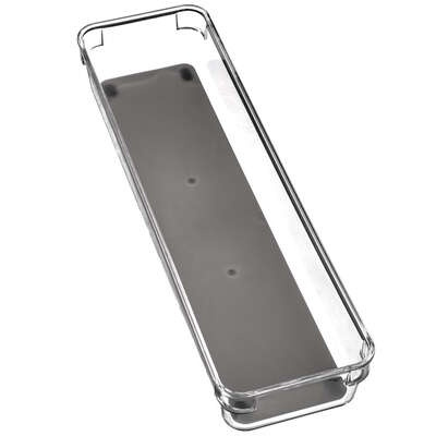 Storage tray, Ablong, TIDY SMART ORGANIZER, 32,5 x 9 x H 4,5 cm, Clear / Dark Grey in the group Storage / Kitchen storage at SmartaSaker.se (41933)