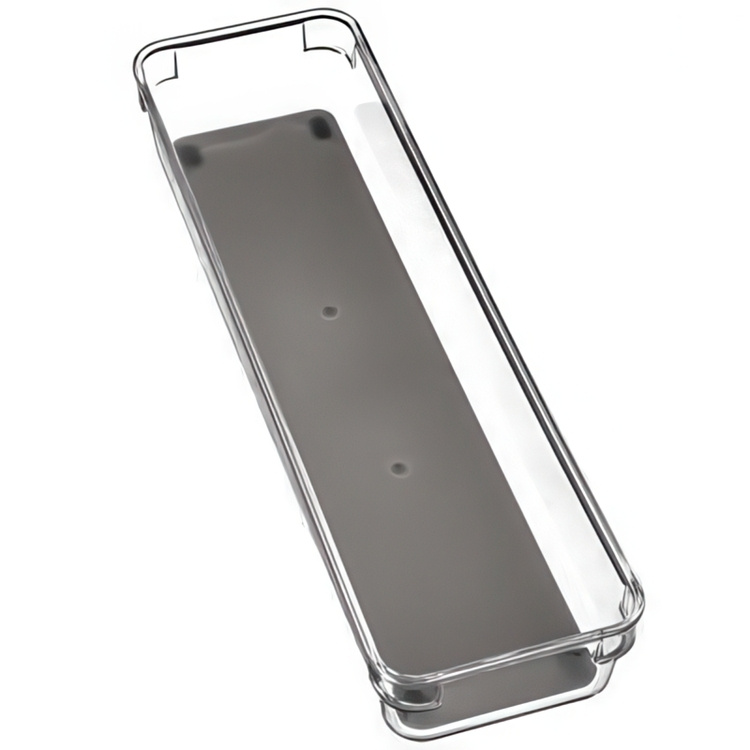 Storage tray, Ablong, TIDY SMART ORGANIZER, 32,5 x 9 x H 4,5 cm, Clear / Dark Grey in the group Storage / Kitchen storage / Kitchen cabinet organizers / Cutlery drawers at SmartaSaker.se (41933)