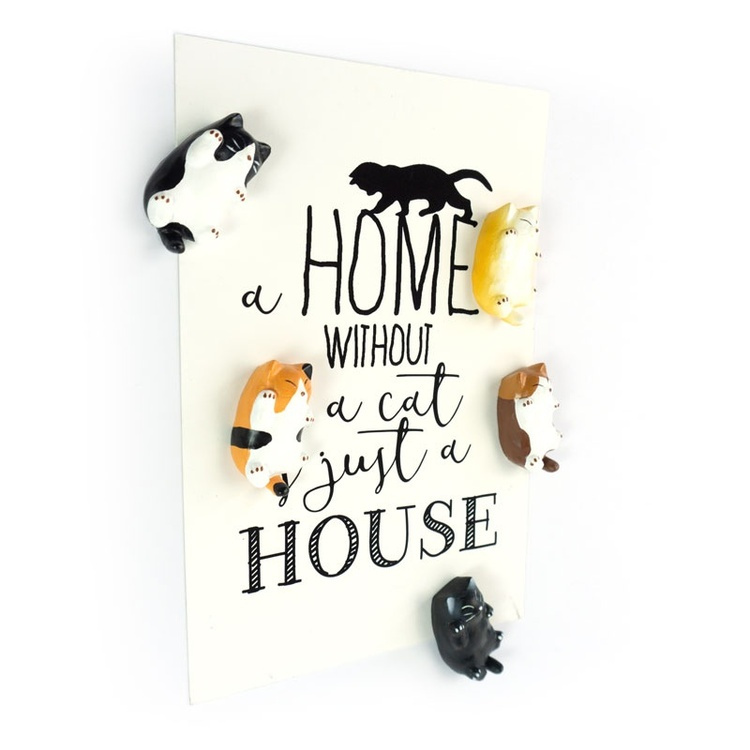 Magnets Cats, Set of 5, KITTY, multicolor in the group Storage / Magnets and adhesives at SmartaSaker.se (41989)
