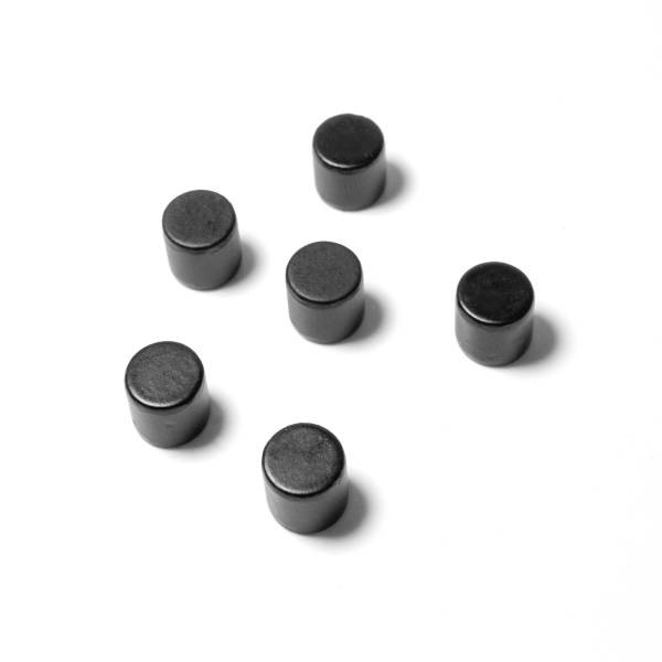 Magnets, Set of 6, BOLT, Ø 0,8 x H 9,8 cm, Black in the group Storage / Magnets and adhesives / Strong magnets at SmartaSaker.se (42002)