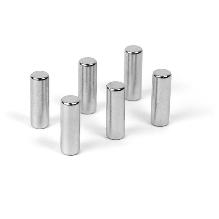 Magnets, Set of 6, Super Strong, MAGIC CYLINDER, Ø 0,5 x H1,5 cm, Silver in the group Storage / Magnets and adhesives / Strong magnets at SmartaSaker.se (42010)