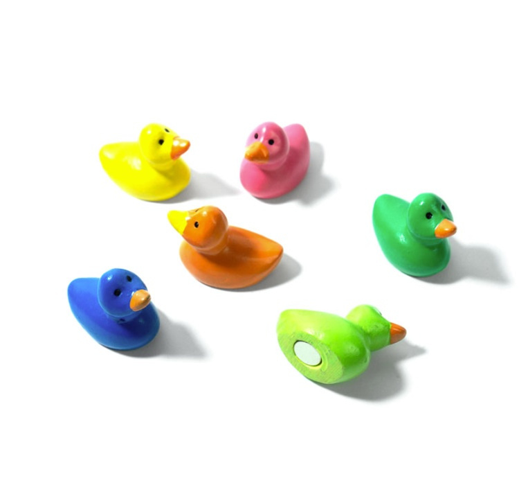 Magnets, Colourful Ducks, Set of 6, DUCK, Assorted in the group Storage / Magnets and adhesives at SmartaSaker.se (42013)