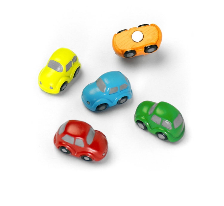 Magnets, Colourful Mini Cars. Set of 5, TRAFFIC, Assorted in the group Storage / Magnets and adhesives at SmartaSaker.se (42015)