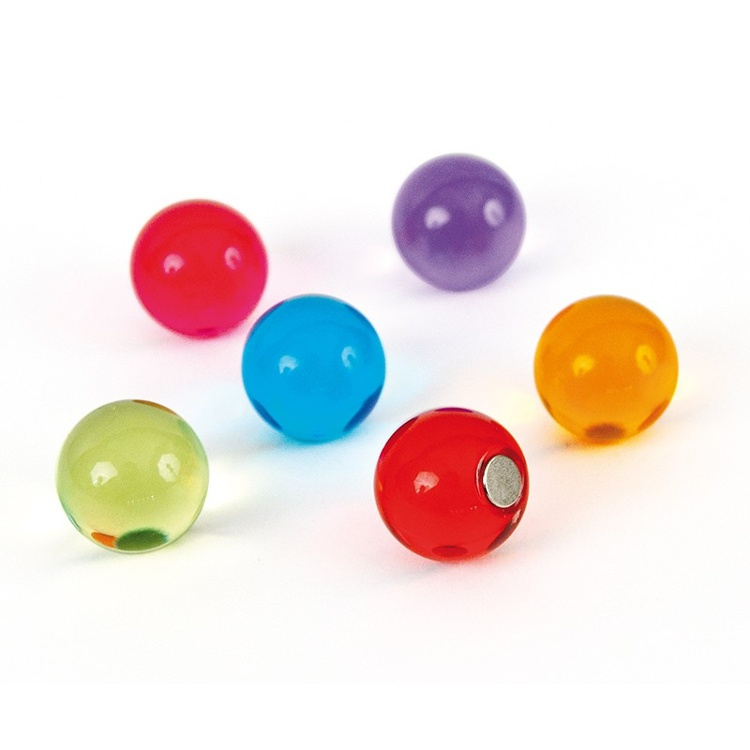 Magnet balls, Set of 6, BOLLA, Ø 1,8 cm, Assorted in the group Storage / Magnets and adhesives at SmartaSaker.se (42020)