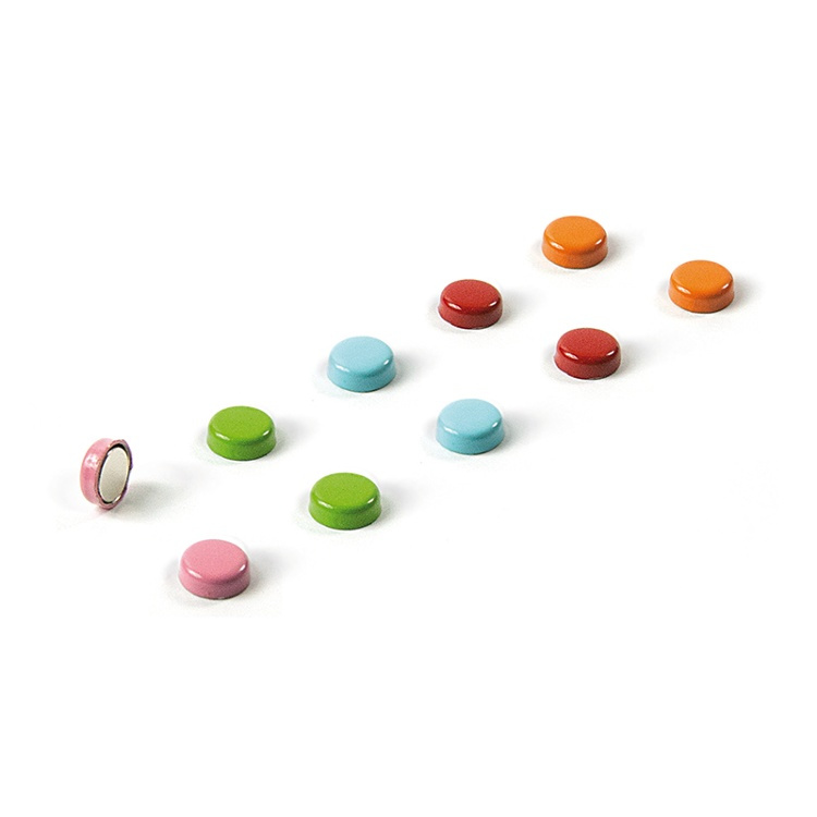 Magnets, strong, mini, 10 pc , STEELY COLOR, Ø 0,6 x 0,3 cm, Mix in the group Storage / Magnets and adhesives / Strong magnets at SmartaSaker.se (42022)