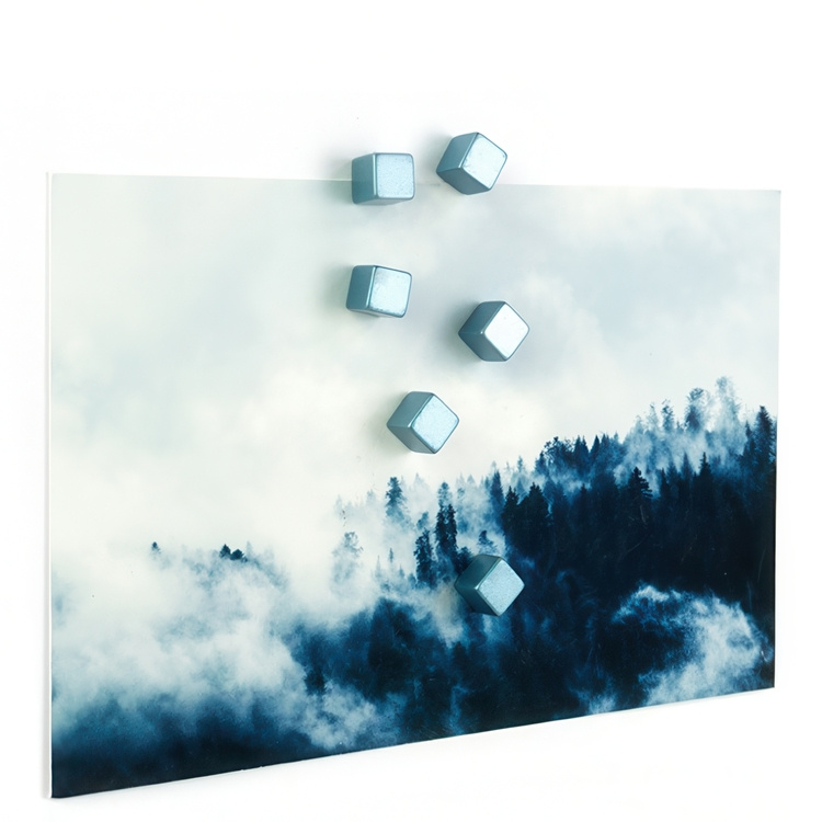 Magnets Superstrong, Set of 6, CUBE MEDIUM, 0,8 x 0,8, Silver blue in the group Storage / Magnets and adhesives / Strong magnets at SmartaSaker.se (42035)