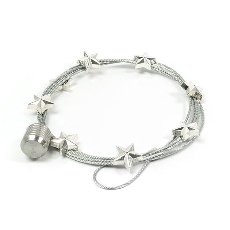 Magnetic card holder with 8 star magnets, STAR, 150 cm, Silver in the group Storage at SmartaSaker.se (42049)