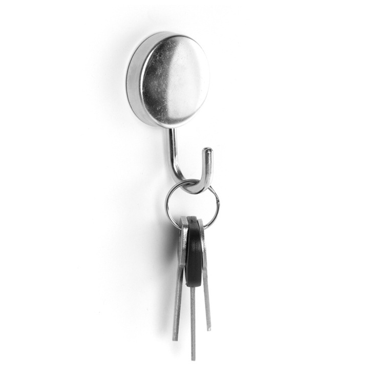 Magnetic hooks, super strong, set of 2, XL STEEL MAMBA, Ø 4 cm in the group Storage / Magnets and adhesives / Magnetic Hooks at SmartaSaker.se (42073)