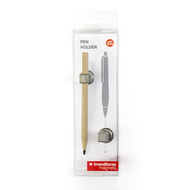 Pen holders, Super strong, Set of 2, TRENDFORM, Ø 1,8 cm, Silver in the group Storage / Magnets and adhesives / Magnetic storage at SmartaSaker.se (42076)