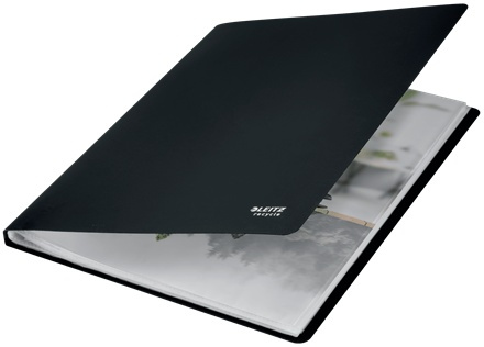 Folder with 20 plastic pockets, A4, LEITZ RECYCLE, 23 x H 31 cm, Black in the group Storage / Office supplies at SmartaSaker.se (42102)