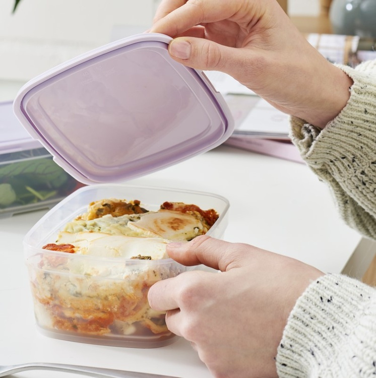 Food storage, 0,8 L, SMARTSTORE FRESH, Transparent / Purple in the group Storage / Kitchen storage / Food containers / SmartStore food containers at SmartaSaker.se (42142)