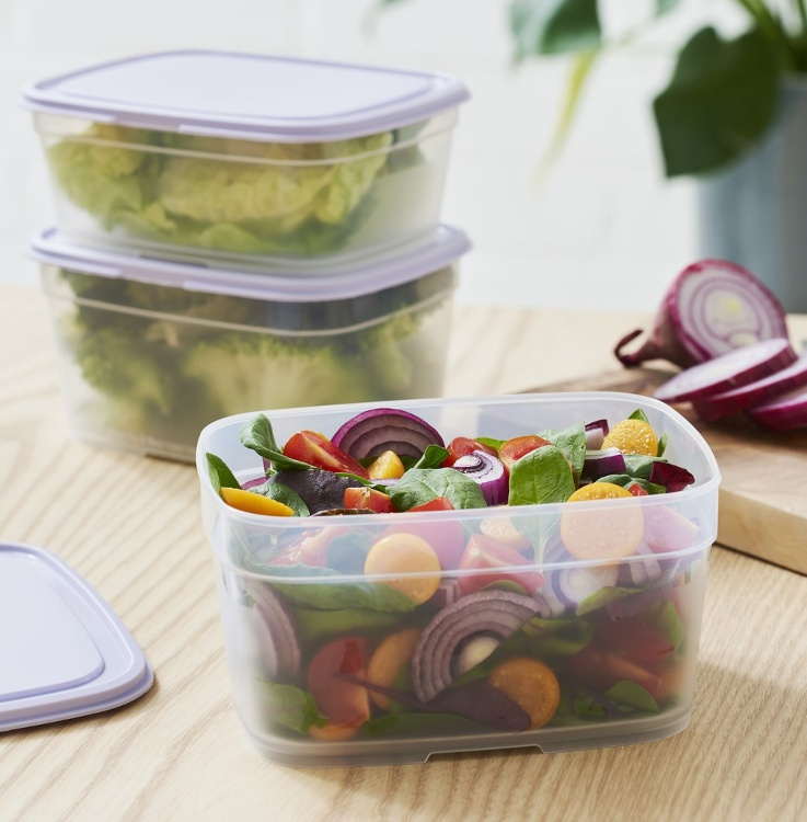 Food storage, 1 L, SMARTSTORE FRESH, Transparent / Purple in the group Storage / Kitchen storage / Food containers / SmartStore food containers at SmartaSaker.se (42146)