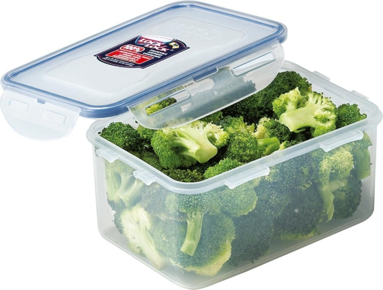 Food Box, 1,1 L, LOCK & LOCK, 18 x 13 x H 9 cm, Clear / Blue in the group Storage / Kitchen storage / Food containers / Plastic at SmartaSaker.se (42152)